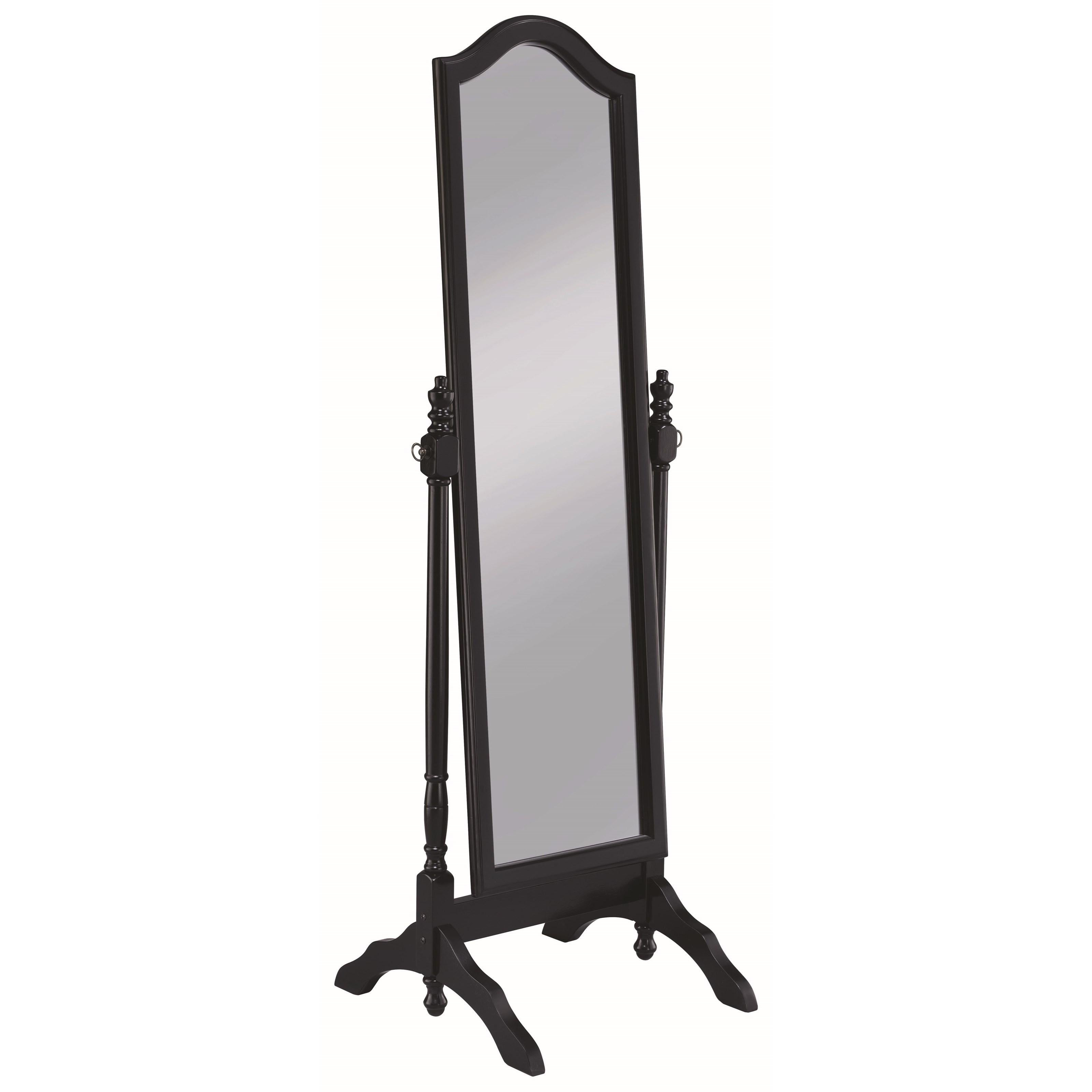 Coaster Furniture Cabot 950801 Wood Adjustable Full Length Cheval Mirror - Black IMAGE 1